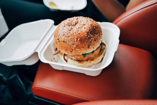 procesador comida comer hamburguesa semillas de sésamo