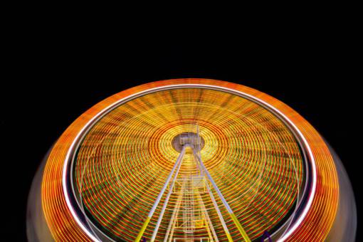 ferris-wheel fun  carnival  lights  ferris  wheel  orange  round
