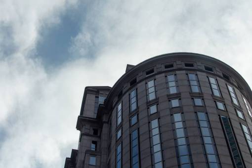 angle mordern  building  exterior  city  tall  downtown  architecture