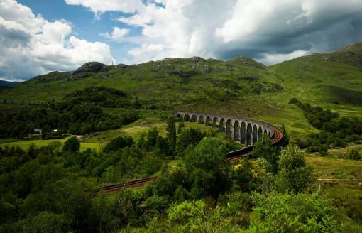 altiplano mountain  green  grass  nature  highland  railway  structure
