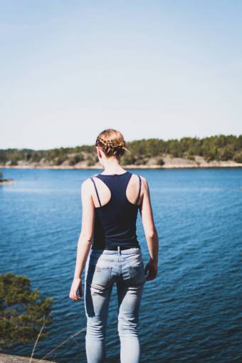 sea  ocean  blue  water  nature  people  girl