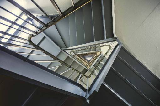 step triangle  staircase  architecture  modern  indoors  spiral  steps