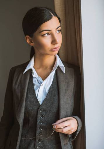 negocios adulto mujer de negocios adulto joven una persona mujer traje de persona de negocios