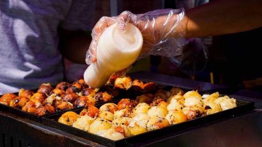 asado comida barbacoa cocinar frescura comida Takoyaki grill
