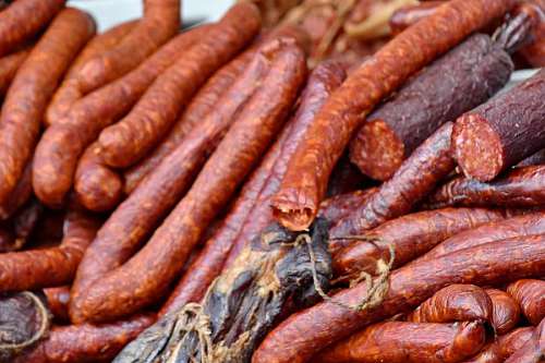 sausage bratwurst  sausage  food  meat  pork 