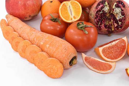 carrot yellow diet antioxidant grapefruit fresh orange slices tomatoes vegan
