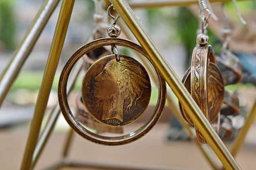 brass copper jewelry craft handmade brass outdoors luxury nature earrings wood kb