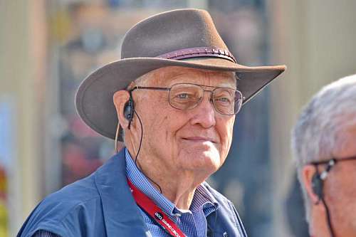 wrinkled cowboy face elderly american portrait hearing smile wrinkle elder aid aids  dinners meetings kind better regular