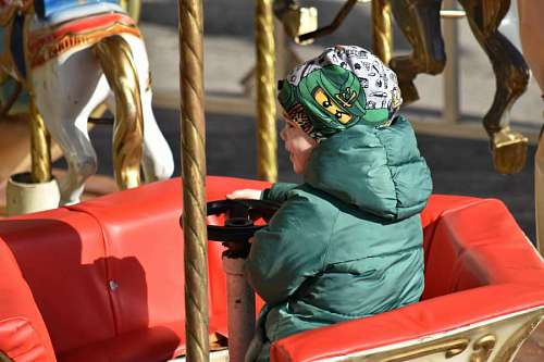 outfit enjoyment amusement carnival carousel child ride festival outfit retro happy kb