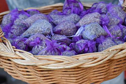 naturaleza aromaterapia casera té de lavanda bolsa hecha a mano lavanda cesta de mimbre morte salud panier lavanda bolsita la aromatherapie maison kb mimbre