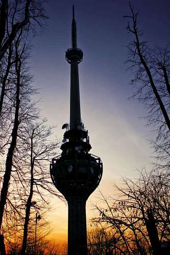 television torre de radio, estación de antena, obelisco, silueta, arquitectura, televisión, columna, sombra, arquitectura