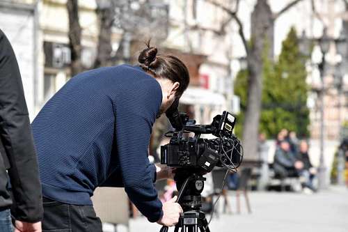 employment-and-labor recording camera equipment tripod street employment television worker kb