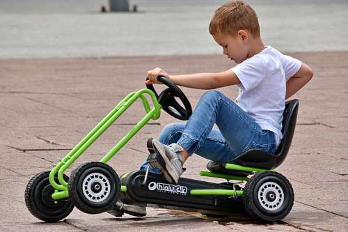 cart-road vehicle toy boy cart outdoors speed drive sport fun