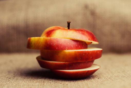 apple  slices  chopped  fruits  healthy  food
