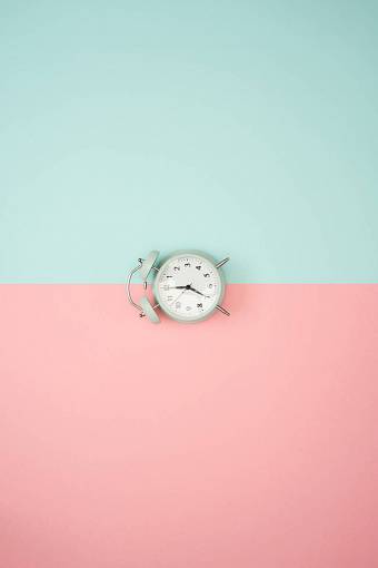 alarm-clock clock  pastel background  blue  pink  time  alarm  colorful
