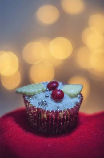 icy cupcake  dessert  icing  sweets  treats  festive  christmas
