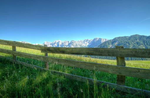 fence  nature  dolomites  sky  meadow  field  grass