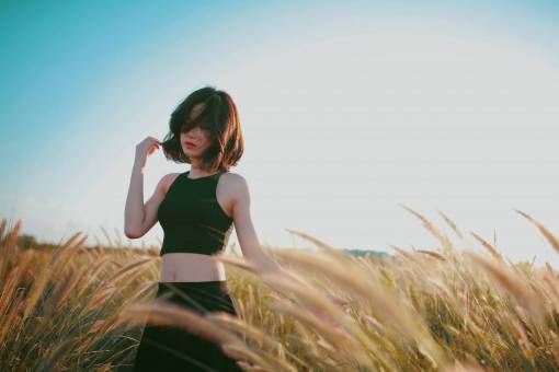 grass  outdoor  people  girl  fashion  clothing  beauty