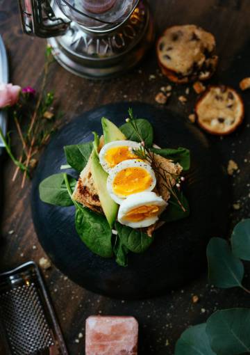presentation-speech green  leaf  vegetable  bread  sandwich  breakfast  food