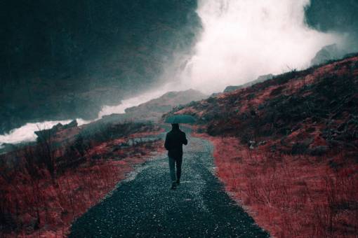 triste hombre solo gente sombra nubes cielo naturaleza
