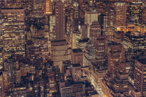 nyc New York  city  skyline  NYC  buildings  architecture  night