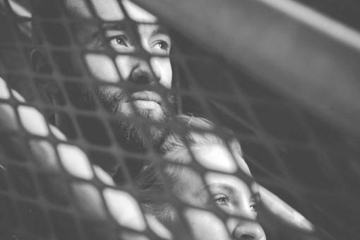 people  man  woman  couple  black and white  monochrome  eyes