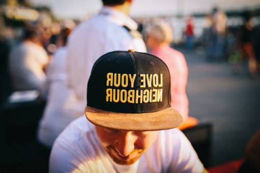 gorra gente, hombres, gorra, sombrero, soleado, al aire libre, desenfoque