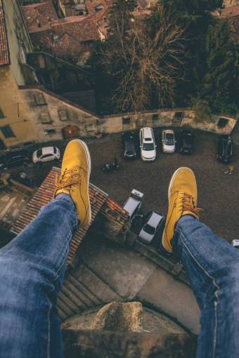 rooftop-pool people  shoe  jeans  rooftop  car  parking  lot