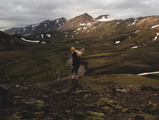 moss people  woman  girl  walking  alone  travel  green