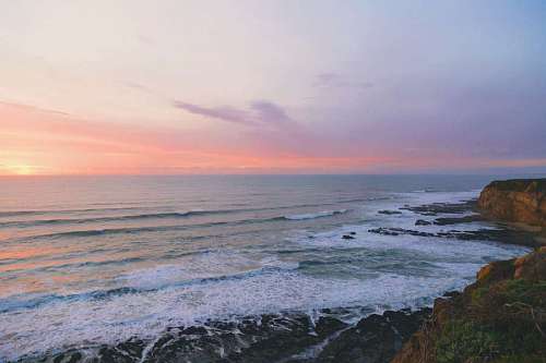 mar océano agua olas naturaleza costa puesta de sol