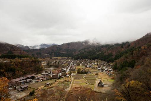 japones La agricultura de la ciudad de Shirakawago village Japón casas paisaje