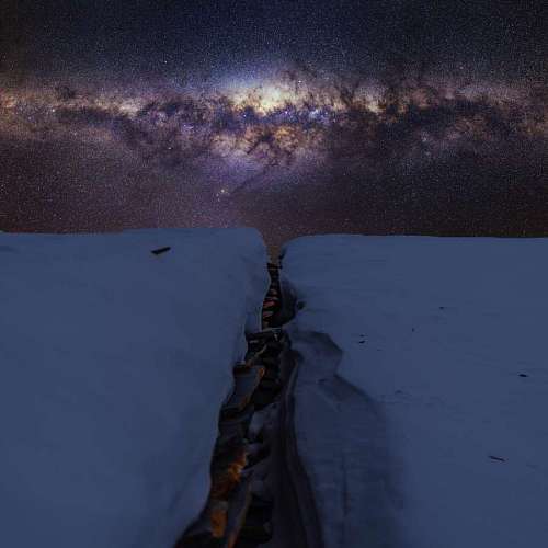 astrofotografia nieve invierno blanco clima frío hielo naturaleza