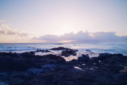 sunset  sky  ocean  sea  water  rocks  coast