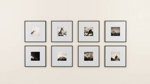 stock image marco de imagen de pared pantalla diseño de interiores decoración en blanco y negro