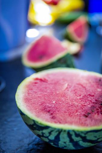 sandía fruta rojo verde fresco jugoso salud