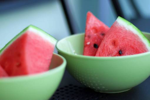 sandía frutas comida tazones comer sano