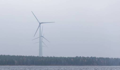 windmill wind  windmill  trees  plant  nature  sea  water