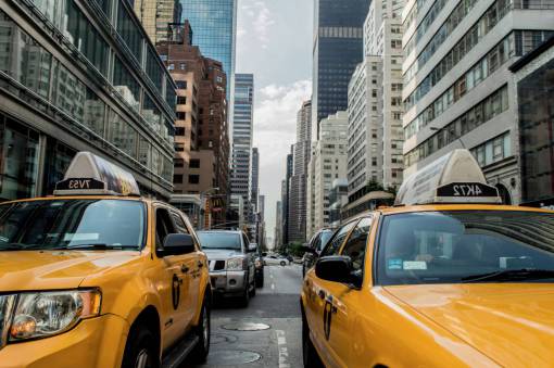 taxi yellow  taxis  street  road  traffic  new york  city
