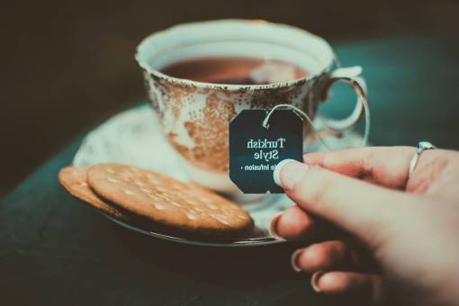 turkish-food cup  turkish  tea  hand  biscuits  cookies  tea bag