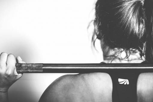 muscle girl  woman  barbell  weights  muscles  strength  training