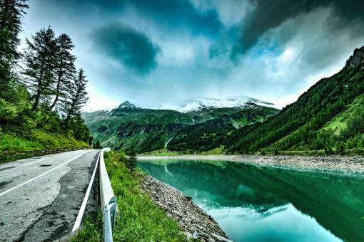 lake  water  mountains  landscape  nature  blue  sky