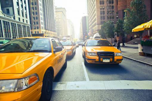taxi new york  yellow  cab  street  city  building  car