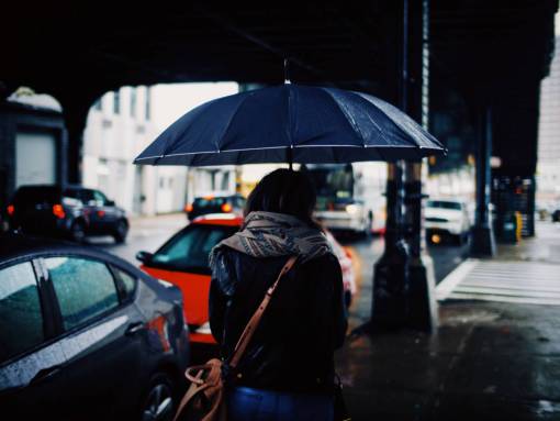 umbrella people  woman  rain  umbrella  car  vehicle  transportation
