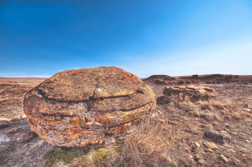 boulders rock  boulder  desert  blue  sky  sunny  nature