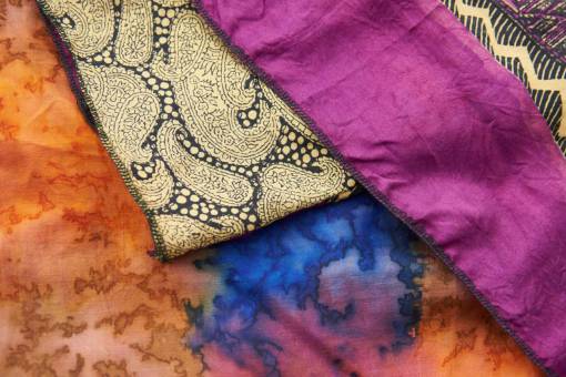 fabrica sari bufanda tela textura patrón diseño coser