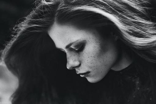 sensuality Portrait of a young woman outdoors