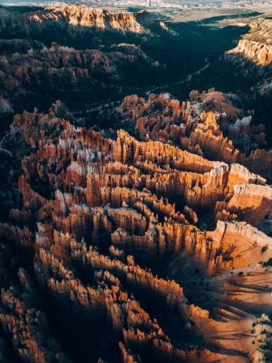 terrain aerial  canyon  sunrise  rocks  landscape  nature  outdoors