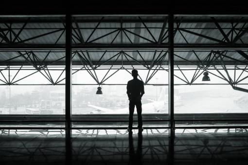 airport-terminal airport  airplanes  hanger  terminal  window  beams  lights