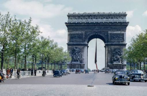 hito arco del triunfo, monumento, hito, francia, viaje, coche de carretera