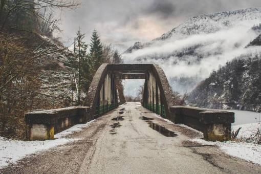 arquitectura infraestructura puente nieve invierno clima frío